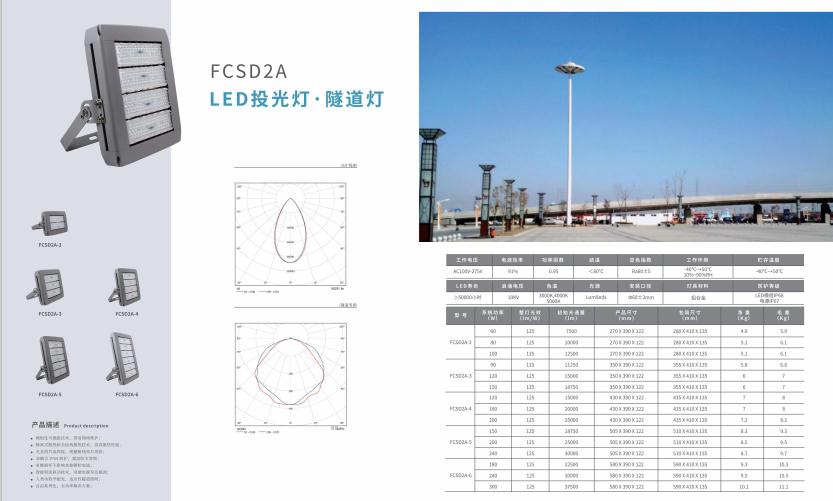 向阳街道投光灯