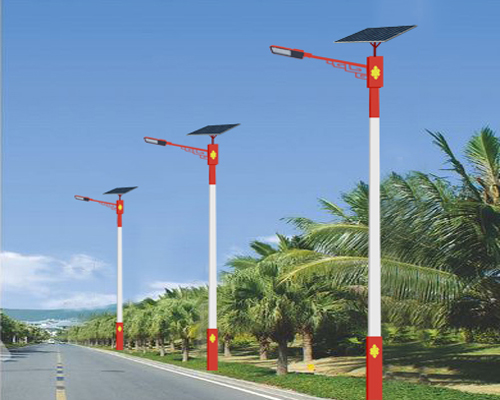 向阳街道民族特色路灯