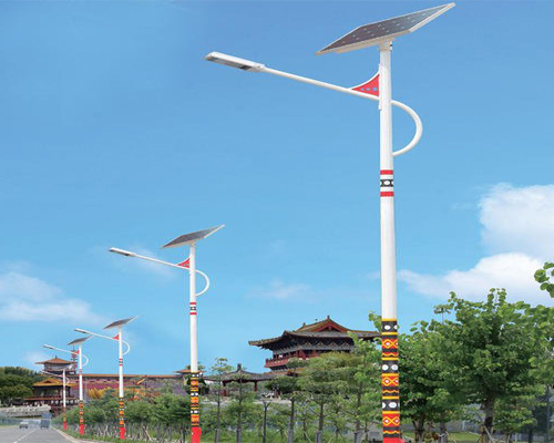 向阳街道民族特色路灯
