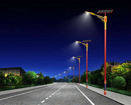 向阳街道民族特色路灯